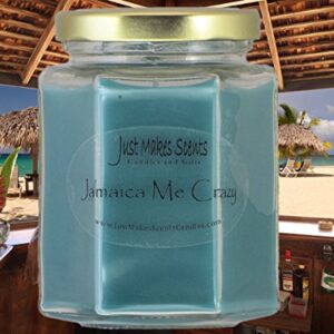 Jamaica Me Crazy Scented Candle | Coconut, Pineapple & Banana Fragrance Candles | Hand Poured in The USA by Just Makes Scents Candles & Gifts