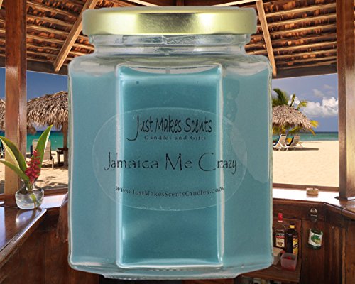 Jamaica Me Crazy Scented Candle | Coconut, Pineapple & Banana Fragrance Candles | Hand Poured in The USA by Just Makes Scents Candles & Gifts