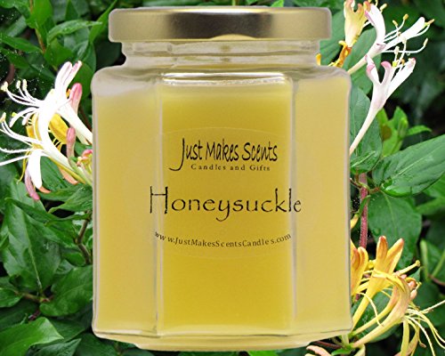 Honeysuckle Scented Blended Soy Candle | Hand Poured Spring Candles | Made in The USA by by Just Makes Scents Candles & Gifts