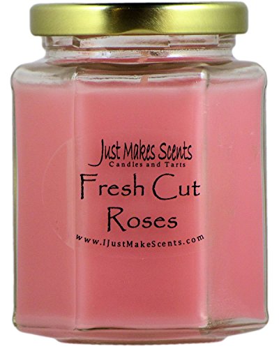 Fresh Cut Roses Scented Blended Soy Candle by Just Makes Scents