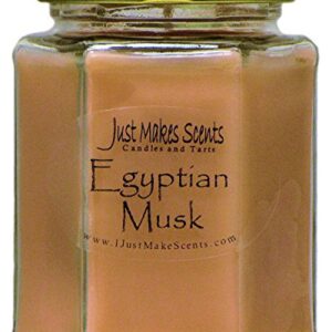 Egyptian Musk Scented Blended Soy Candles by Just Makes Scents (8 oz) …