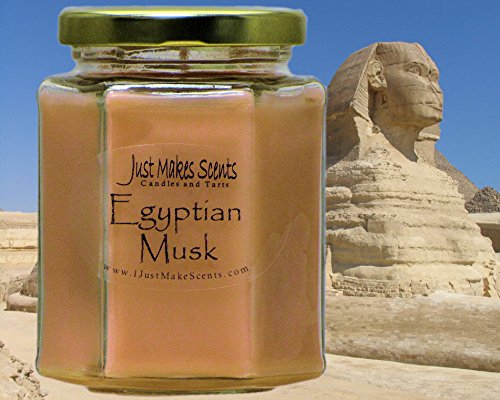 Egyptian Musk Scented Blended Soy Candles by Just Makes Scents (8 oz) …