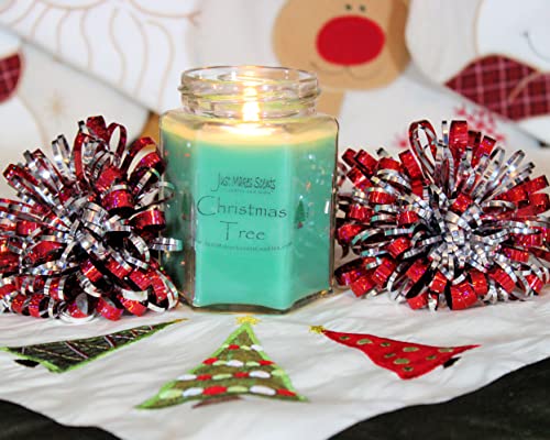 Christmas Tree Scented Blended Soy Candle | Real Christmas Tree Fragrance | Hand Poured in The USA by Just Makes Scents