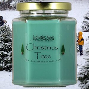 Christmas Tree Scented Blended Soy Candle | Real Christmas Tree Fragrance | Hand Poured in The USA by Just Makes Scents