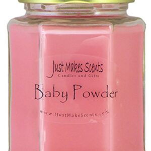 Baby Powder Scented Blended Soy Candle - Pink | Hand Poured in The USA by Just Makes Scents