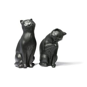 Danya B. Decorative Cat Bookend Set for Cat Lovers in Black, Great Gift for The Feline Fan Child or Adult, Home or Office Bookcases, Display Shelves or for Pet Store Owner or Groomer