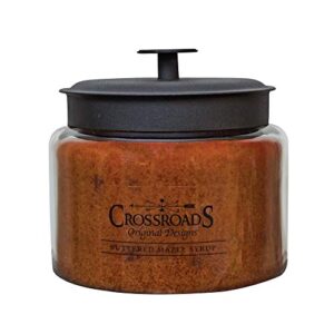 crossroads buttered maple syrup® scented 4-wick candle, 64 ounce