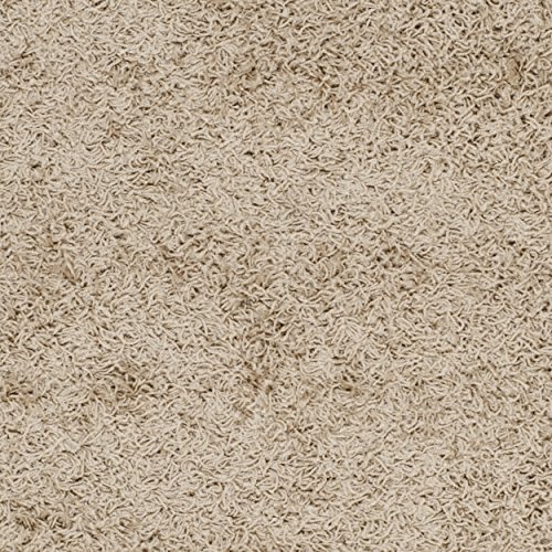 SAFAVIEH Athens Shag Collection 5'1" x 7'6" Beige SGA119G Non-Shedding Living Room Bedroom Dining Room Entryway Plush 1.5-inch Thick Area Rug