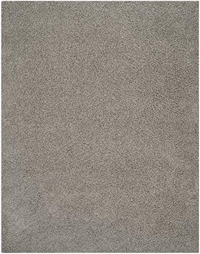 SAFAVIEH Athens Shag Collection 8' x 10' Light Grey SGA119F Non-Shedding Living Room Bedroom Dining Room Entryway Plush 1.5-inch Thick Area Rug