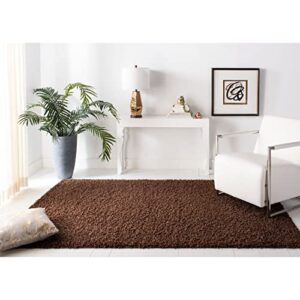 SAFAVIEH Athens Shag Collection 8' x 10' Seafoam SGA119D Non-Shedding Living Room Bedroom Dining Room Entryway Plush 1.5-inch Thick Area Rug