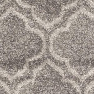 safavieh amherst collection 5′ round grey / light grey amt412c moroccan geometric non-shedding dining room entryway foyer living room bedroom area rug