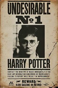 harry potter – movie poster/print (harry potter wanted – undesirable no. 1) (size: 24 inches x 36 inches) (poster & poster strip set)