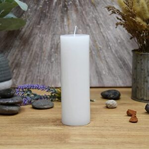 Zest Candle Pillar Candles, 2 by 6-Inch, White Citronella