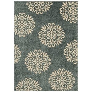 Mohawk Home Exploded Medallions Ornamental Area Rug, 8'x10', Blue