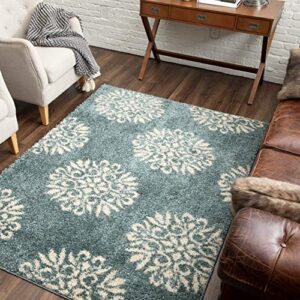 Mohawk Home Exploded Medallions Ornamental Area Rug, 8'x10', Blue