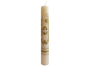 candle for baptism, confirmation or wedding prayer – cirio para bautizo, confirmacion o boda handmade gift catholic