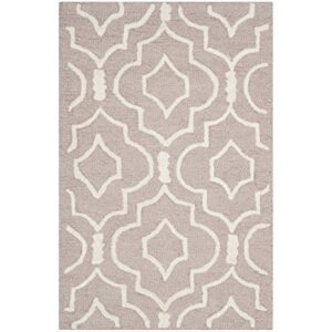 safavieh cambridge collection 2′ x 3′ beige/ivory cam141j handmade moroccan premium wool accent rug