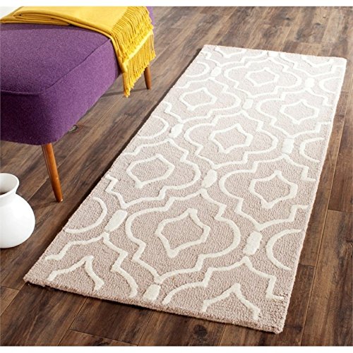 SAFAVIEH Cambridge Collection 2' x 3' Beige/Ivory CAM141J Handmade Moroccan Premium Wool Accent Rug