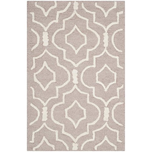 SAFAVIEH Cambridge Collection 2' x 3' Beige/Ivory CAM141J Handmade Moroccan Premium Wool Accent Rug