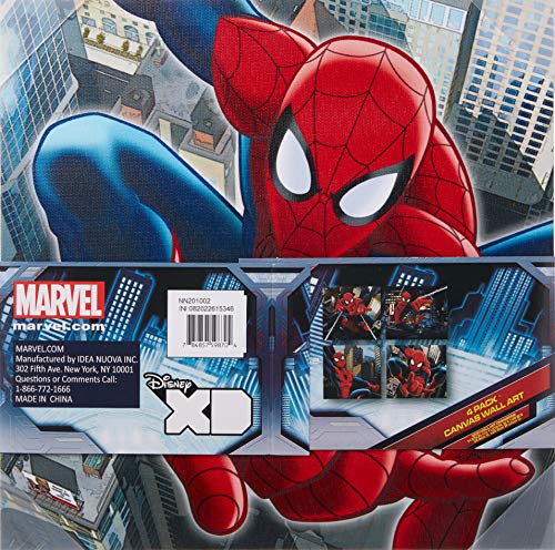 Marvel Spider-Man Canvas Wall Art (4-Piece)