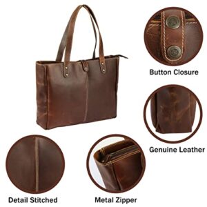 vintage crafts Buffalo Leather Handbags for Women Tote Bags Shoulder Bag Top Handle Satchel Bags Purse