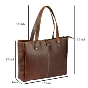 vintage crafts Buffalo Leather Handbags for Women Tote Bags Shoulder Bag Top Handle Satchel Bags Purse