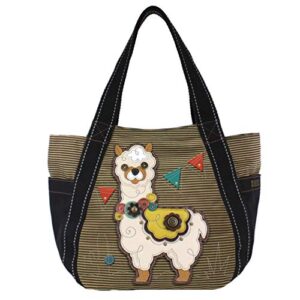 chala llama carryall zip tote