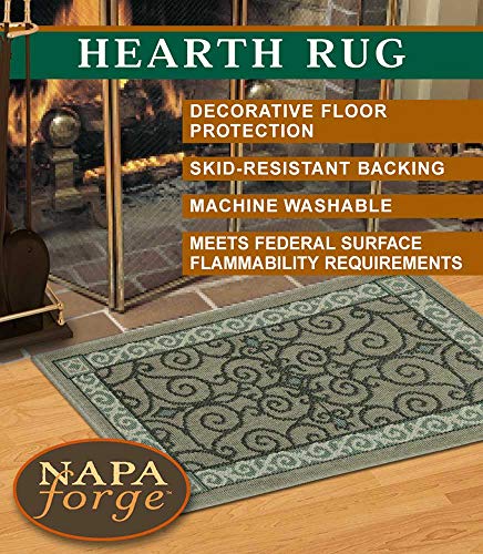 Pilgrim Home and Hearth Pilgrim 19630-1 Fireplace Hearth Rug, 27″ x 46″, Beautiful, 8 Sq Ft