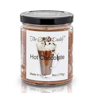 hot chocolate cocoa candle 6 oz glass jar – 40 hour burn time – poured in small batches in the usa