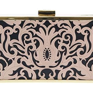 ROBERTO CAVALLI HXLPB3 D96 Nude/Black Box Clutch for Womens