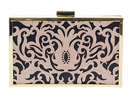 ROBERTO CAVALLI HXLPB3 D96 Nude/Black Box Clutch for Womens