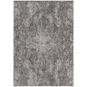 safavieh lurex collection 8′ x 10′ black/light grey lur185z modern abstract area rug