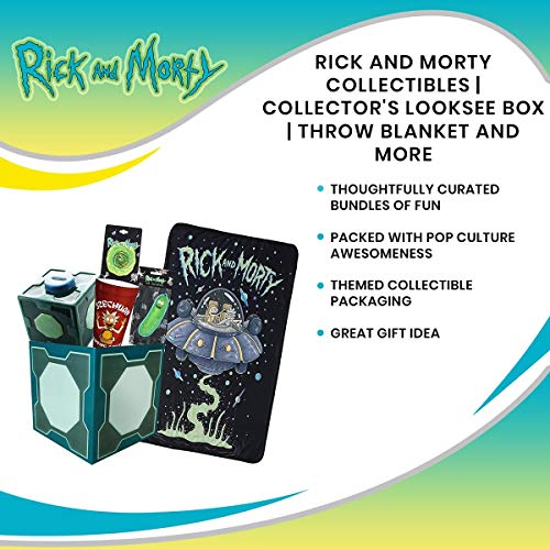 Rick and Morty Collectibles | Collector's LookSee Box | Throw Blanket and More