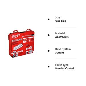 Milwaukee 48-22-9504 1/4 in. Drive 28pc Ratchet & Socket Set (Metric)