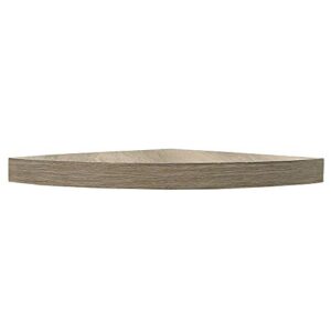 inplace shelving lewis hyman 9602054e floating corner shelf with invisible bracket, 14″, driftwood