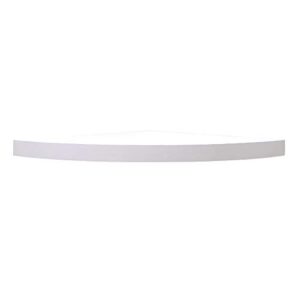 inplace shelving lewis hyman 9602036e floating corner shelf with invisible brackets, 18″, white