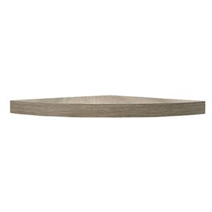 inplace shelving 9602052e floating corner shelf with invisible brackets, 18″, driftwood