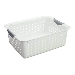 sterilite 16248006 medium ultra plastic storage organizer basket white (54 pack)