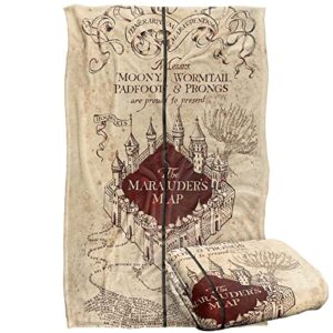 harry potter marauder’s map officially licensed silky touch super soft throw blanket 36″ x 58″