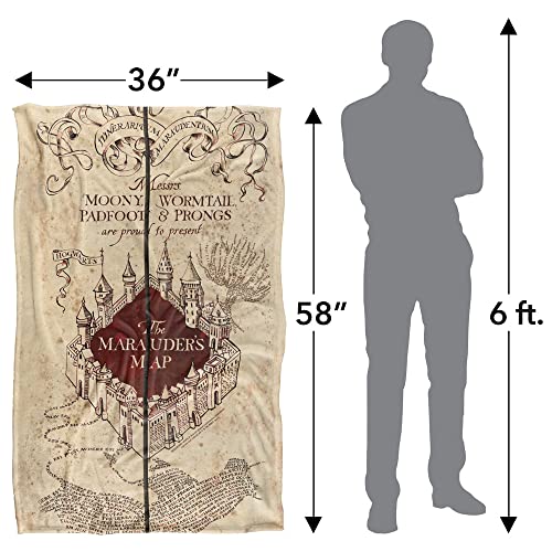 Harry Potter Marauder's Map Officially Licensed Silky Touch Super Soft Throw Blanket 36" x 58"