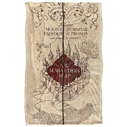 Harry Potter Marauder's Map Officially Licensed Silky Touch Super Soft Throw Blanket 36" x 58"