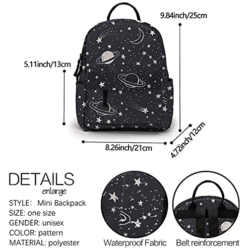 LOOMILOO Mini Backpack for Girls, Cute Small 3D Printed Bookpacks Durable Waterproof Polyester Purse Kavaii Bags for Women,Teen,Kids,Todders (32)