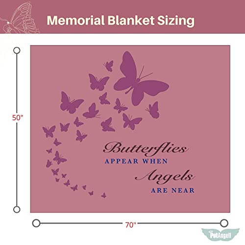 Sympathy Blanket, Soft Memorial Blankets and Throws - Bereavement Blanket Remembrance Gift for Loss of Mother - Memorial Blanket for Loss of Loved One or Bereavement Gift Ideas - Dog Memory Blanket