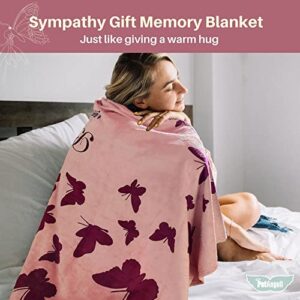 Sympathy Blanket, Soft Memorial Blankets and Throws - Bereavement Blanket Remembrance Gift for Loss of Mother - Memorial Blanket for Loss of Loved One or Bereavement Gift Ideas - Dog Memory Blanket