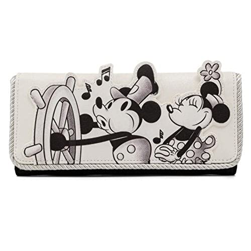 Loungefly Disney Mickey Mouse Steamboat Willie Music Cruise Flap Wallet