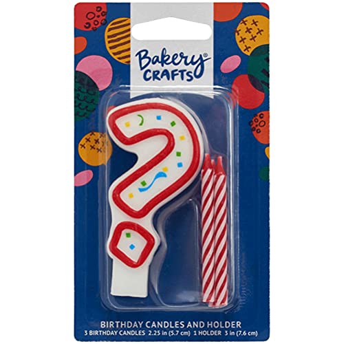 Bakery Crafts Mystery Age Question Mark Birthday Cake Candle