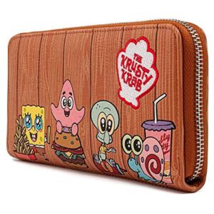 Loungefly x Nickelodeon SpongeBob SquarePants Krusty Krab Group Zip-Around Wallet