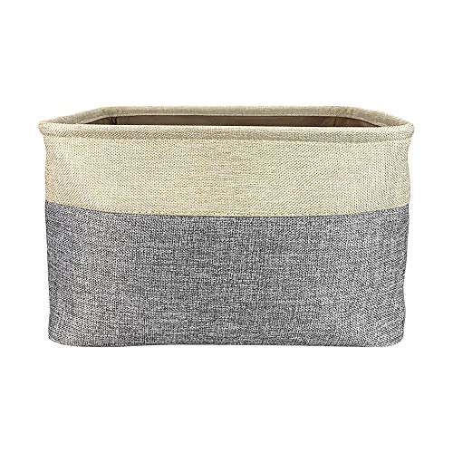 MALIHONG Personalized Foldable Storage Basket with Cute Dog Bloodhound Collapsible Sturdy Fabric Pet Toys Storage Bin Cube with Handles for Organizing Shelf Home Closet, Grey and White