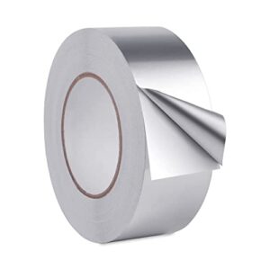 lichamp hvac tape, aluminum foil tape metal insulation tape for ductwork, ac air conditioner sealing, 2 inch x 70 yards (210 feet), a201sl