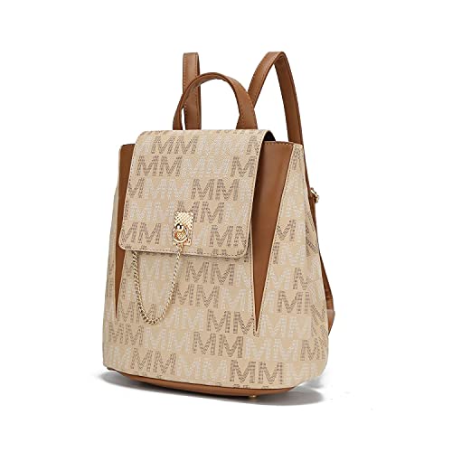 MKF Collection Backpack for Women, Vegan Leather Handbag Top handle Daypack Purse
